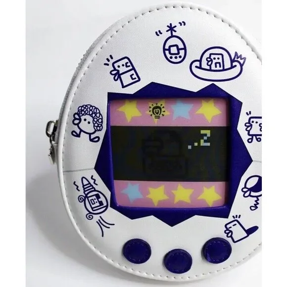 Cakeworthy x Tamagotchi White Lenticular Coin Purse Wallet New - Picture 3 of 11